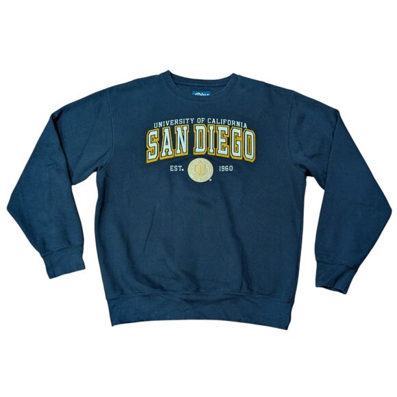 UC San Diego Tritons Sweatshirt Blue 84 UCSD Embroidered Pullover Cal Size M - Picture 1 of 7